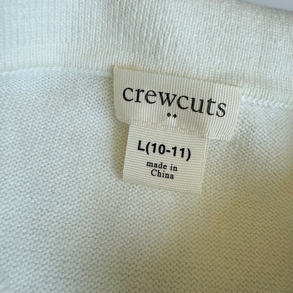 Crewcuts Boys Ivory Cotton Sweater Polo Large 10/11 - Picture 5 of 7